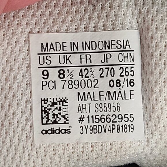 Adidas Pro Model S85956 High Top White/Black Men’s Size 9 - Picture 10 of 11